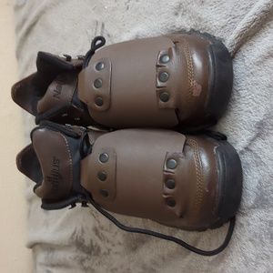 Nautilus N1512 Women's Steel Toe Met Guard Brown Work Hiking Boots Size 9